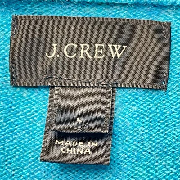 J.Crew Sweater Men Large Blue V-Neck Preppy Minimalist Corpcore Classic Academia - Picture 3 of 7
